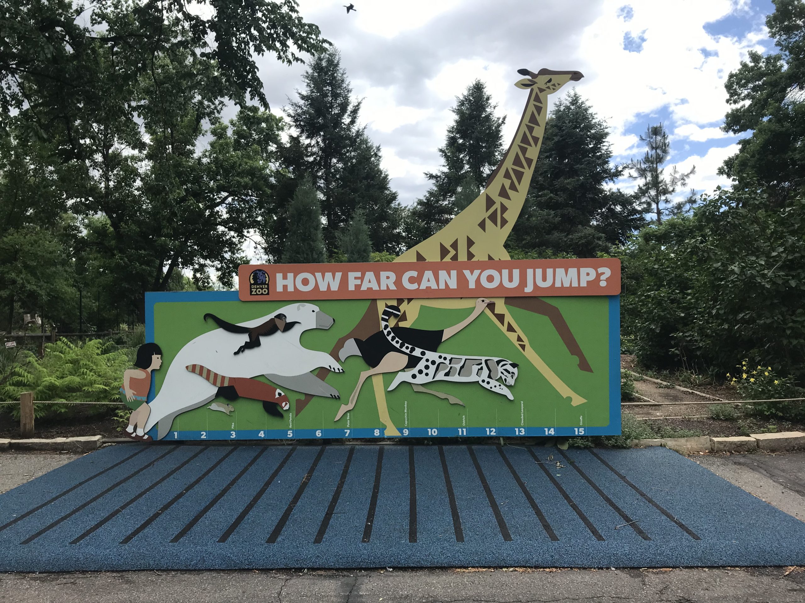how far can you jump area